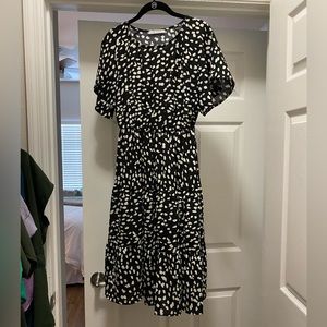 Ces Femme brand dress; cinched waist